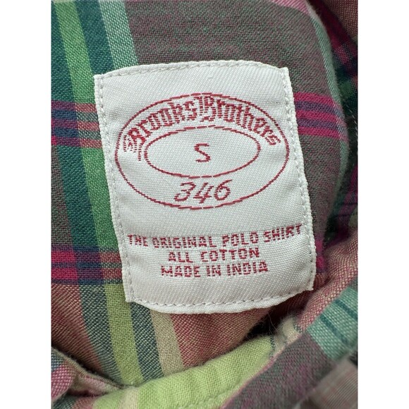 Brooks Brothers Shirt Mens‎ Small Multicolor Plaid 346 Button Down Long Sleeve S - Picture 5 of 5